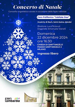 Concerto di natale chiesa sant'angelo milano